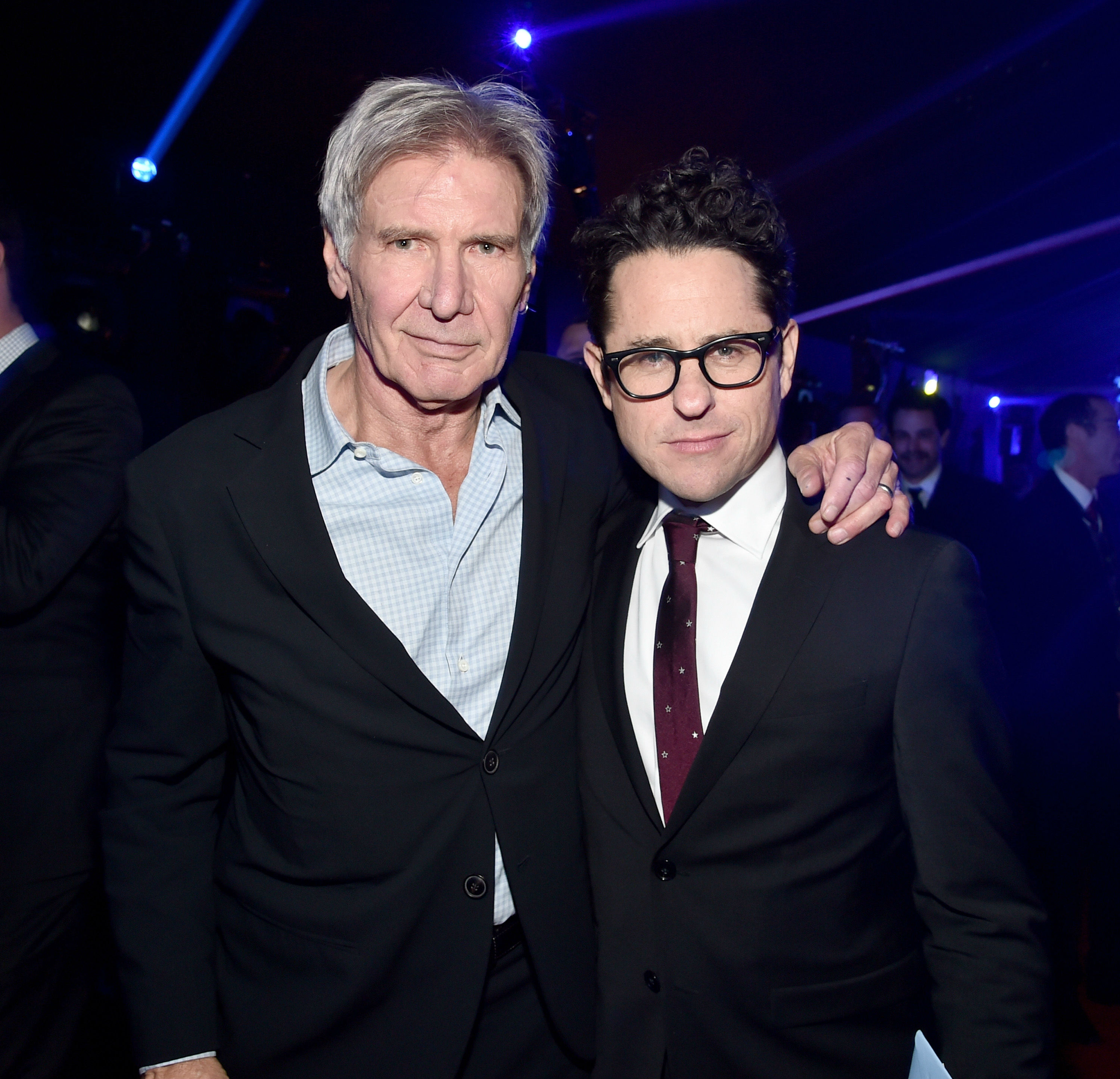 Star-Wars-The-Force-Awakens-afterparty-Harrison-Ford-and-J.J.-Abrams