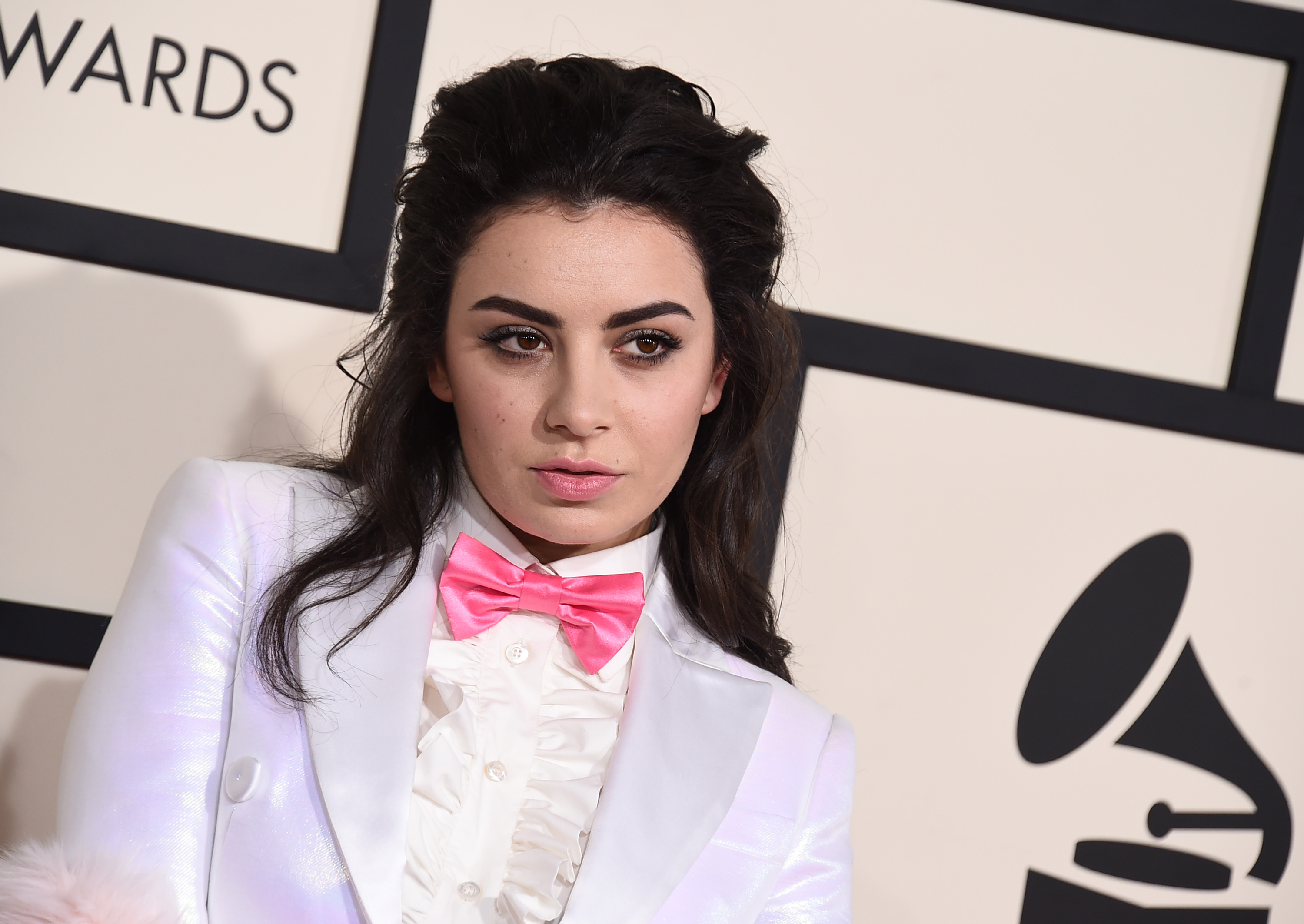 Charli XCX arrives at the 57th annual Grammy Awards at the Staples Center on Sunday, Feb. 8, 2015, in Los Angeles. (Photo by Jordan Strauss/Invision/AP)