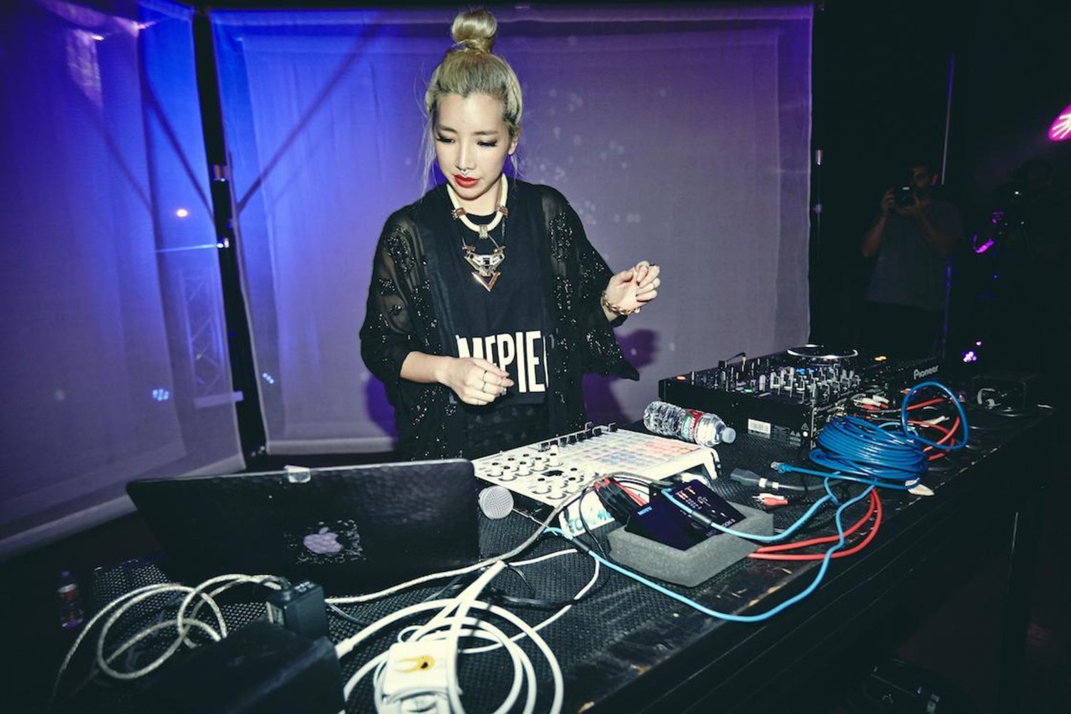 Tokimonsta performs at Red Bull Studios in Los Angeles, CA, USA on 17 September 2014.